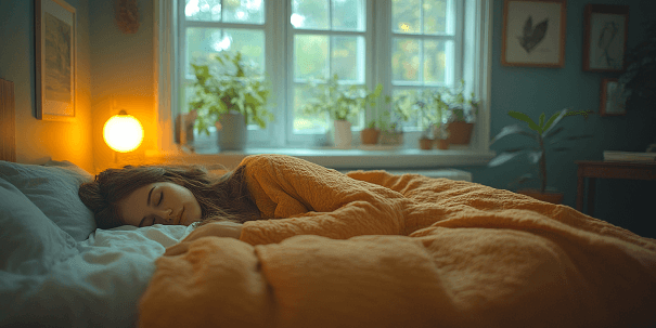 Une personne en train de dormir