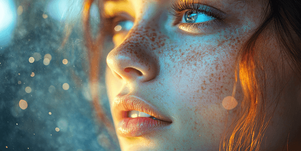 Personne qui sent une odeur